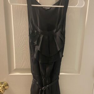 Express Black Ruffle Dress